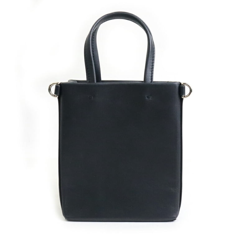 Pre-Owned Tiffany & Co. Mini Tote Shoulder Bag, Leather, Black