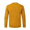 thumbnail image 4 of Vedolay Mens Lightweight Sweaters 2023 Casual Solid Pullover Plush Tops Sweater Yellow,2XL, 4 of 4