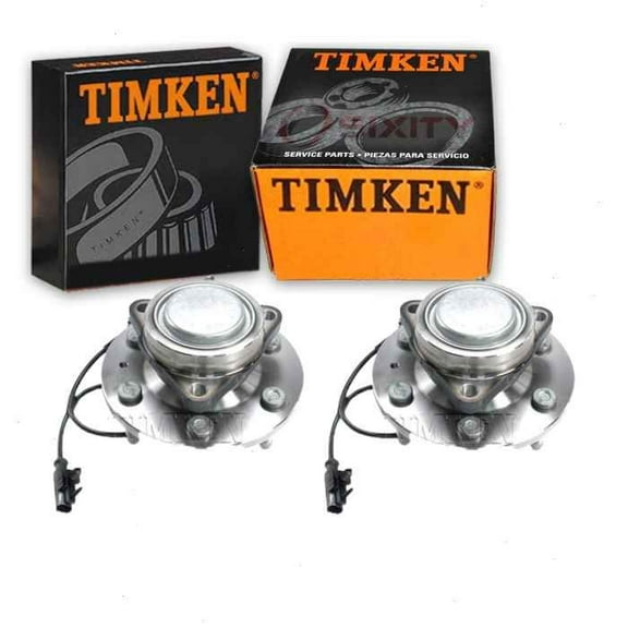 2 pc Timken Front Wheel Bearing Hub Assembly compatible with Chevrolet Silverado 1500 2007-2013