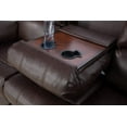 thumbnail image 2 of AYCP Furniture 2 Piece Faux Leather Reclining Living Room Set Brown, 2 of 4