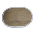 thumbnail image 1 of Alfombra de entrada, alfombra para escaleras, alfombra trenzada para baño, cocina, sala de estar, garaje Caqui y blanco, 1 of 7