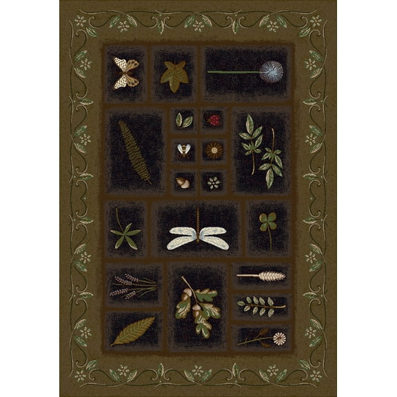 Milliken Signature Area Rug MEADOW ONYX OREGANO Meadow Onyx Oregano 7' 8" x 10' 9" Rectangle