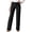 Black womens pants 01, variant on Dress Pants for Women Flowy Minimalist Straight Slim Leg Work Pants with Pockets Full Length