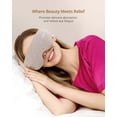 thumbnail image 5 of ibreo Lightweight Eye Care & Beauty Massager with Heat and Cooling, Vibration, Rechargeable Fast Heated Eye Mask with Bluetooth Music, White, 5 of 13