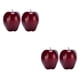 thumbnail image 1 of Moyic 2 paquetes/lote de manzanas simuladas multifuncionales para la decoración de la cesta de la -artesanía exquisita roja rojo 2Conjunto, 1 of 6