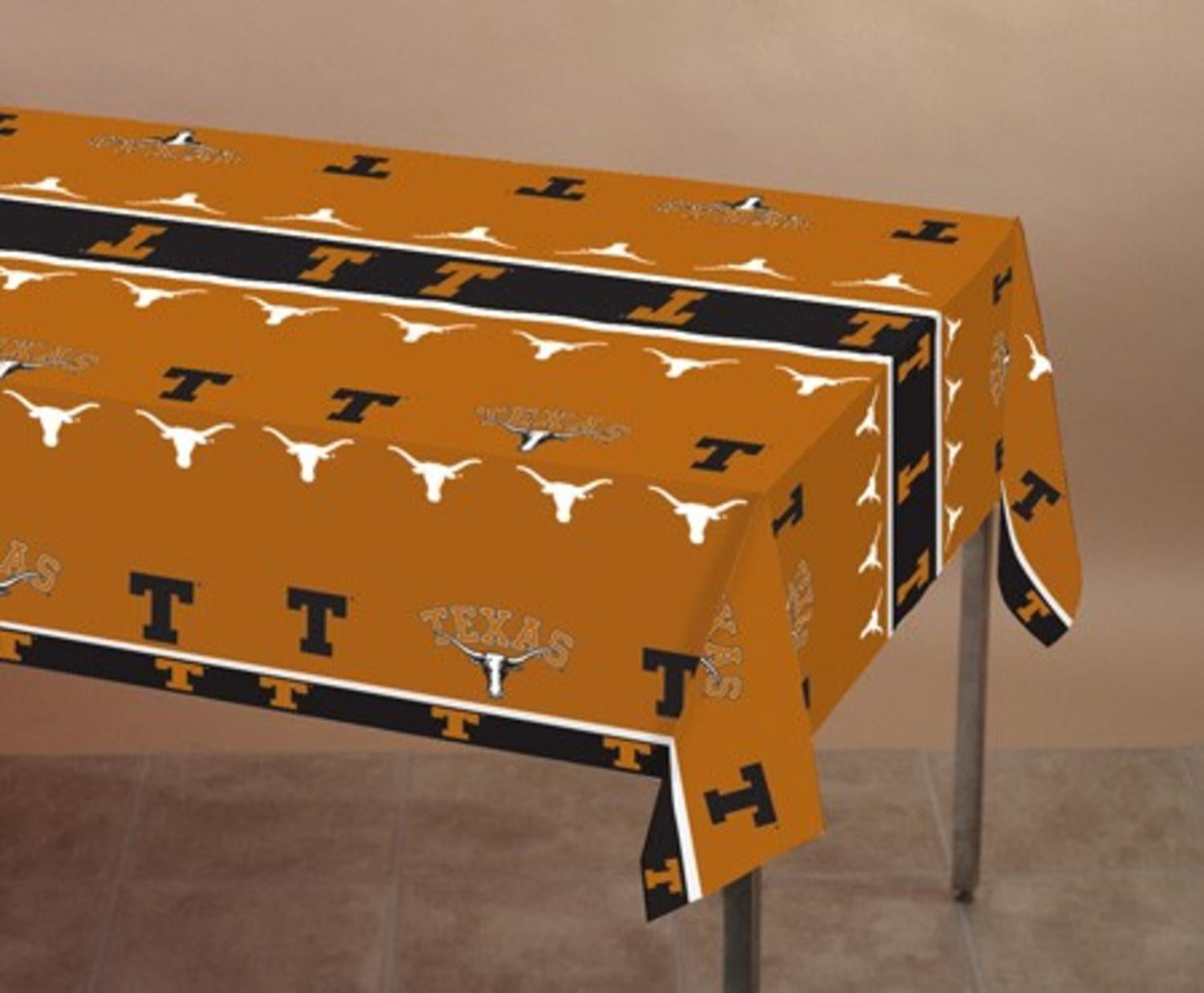 Party Central 12 Ncaa Texas Longhorns Plastic Tailgating Banquet Table Cloths 54 X 108 Walmart Com Walmart Com