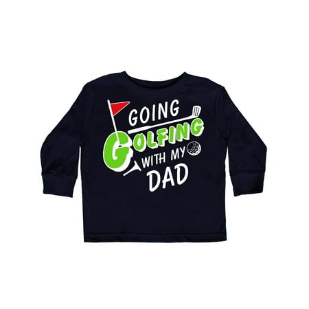 

Inktastic Going Golfing with my Dad- kids golf Gift Toddler Boy or Toddler Girl Long Sleeve T-Shirt