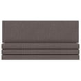 thumbnail image 7 of Drevy Panelist Modern Padded Headboard – Set of 4 Wall Mounted Panels - King, Havana Brown Microvelvet, 7 of 7