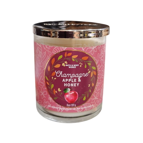 Bath & Body Works Champagne Apple & Honey Single-Wick Scented Candle
