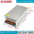 thumbnail image 1 of Fuente de alimentación del interruptor 12v10a presión constante 5v12v24v48v36v30v42 monitoreo de Seguridad de corriente continua Lámpara LED con fuente de alimentación DC fuente de alimentac, 1 of 4