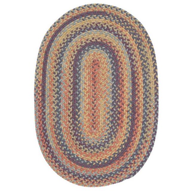 Colonial Mills Rug RU20R024X036 Rustica - Floral Burst 2 ft. x 3 ft. Braided Rug
