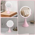 thumbnail image 4 of 10X Lighted Magnifying Makeup Mirror, Double Sided Makeup Mirror with 10X/1X Magnification, 360°Rotation, 3 Colors Brightness Adjustable Vanity Mirror with 64 LEDs, 4 of 8