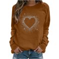 thumbnail image 1 of Sudadera Para Mujer Casual Manga Completa Cuello Redondo Tops Camisas Sueltas Blusa Jersey Estampado Brillante Sudadera Odeerbi ODB127219, 1 of 5