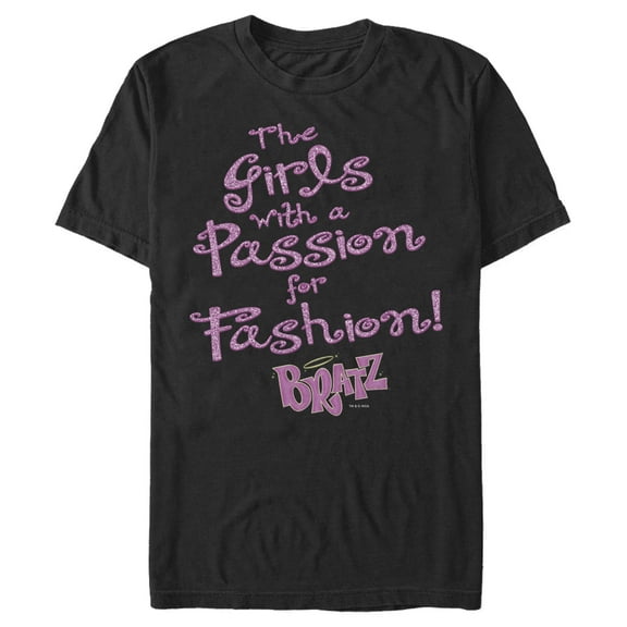 Men's Bratz Passion for Fashion Graphic Tee Black Large