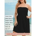 thumbnail image 5 of As Rose Rich Women's Cover up Beach Strapless Mini Dress, 2X, 5 of 9