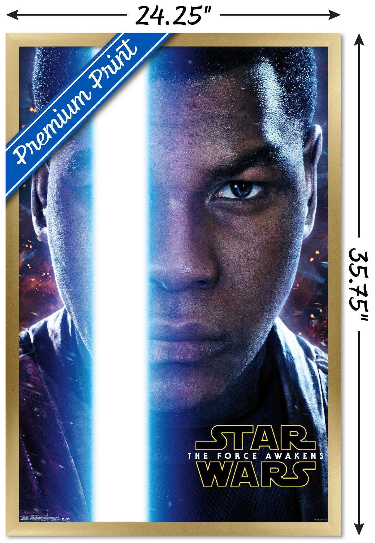 Star Wars: The Force Awakens - Finn Portrait Wall Poster, 22.375" x 34", Framed