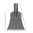 thumbnail image 3 of Flat-Headed Ice-Breaking and Snow-Clearing Shovel (without Wooden Handle),Pusher Hand Plow for Removal Ice Scraper for Ergonomic Handle Easy Storage Back Removal tool for Car Seniors Truck Sidewa, 3 of 9