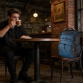 thumbnail image 7 of KROSER Unisex Waterproof Polyester 18.4 in Laptop Backpacks, Black, 7 of 7