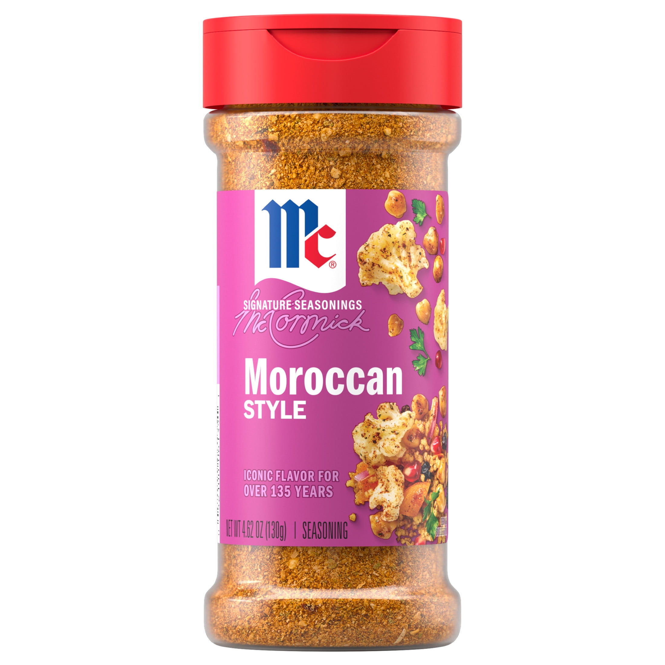 (3 pack) McCormick Moroccan Style Seasoning, 4.62 oz Bottle