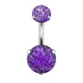 thumbnail image 1 of Anillos de Ombligo de cristal de circón redondo 2021 para mujer, anillo de Ombligo en el Ombligo, Piercing de acero quirúrgico para el cuerpo, joyería Gao Jinjia LED, 1 of 2
