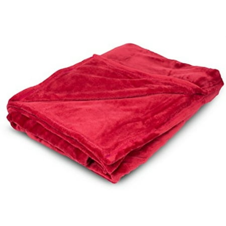 Internets Best Plush Throw Blankets | Burgundy Red | Ultra Soft Couch Blanket | Light Weight Sofa Throw | 100 Microfiber