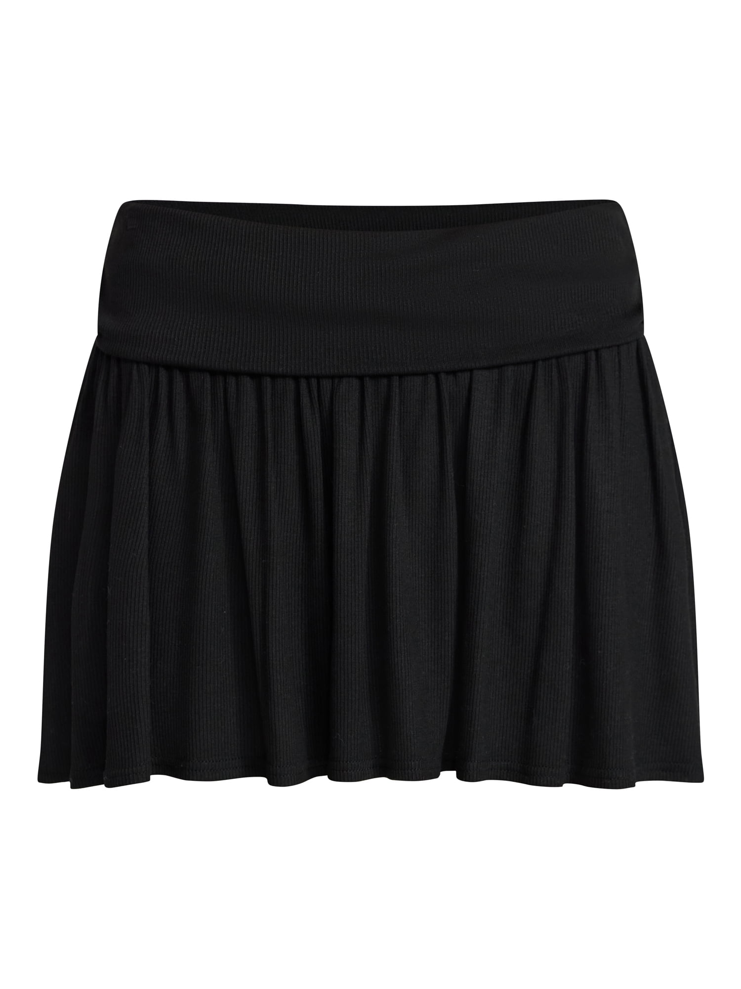 No Boundaries Foldover Knit Skort, Women's XXS-XXL