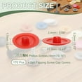 thumbnail image 2 of Uxcell Screw Caps Covers, Plastic Self Tapping Hole Cap Covers Dust Proof Sticker Waterproof for Furniture Cabinet Bright Red, 2 of 7