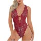 thumbnail image 1 of Lencería sexy, pijama sexy transparente de malla en V profundo, cabestrillo elástico de una pieza, 1 of 5