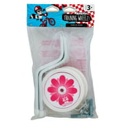 Raskullz Girl Pink/White Adjustable Bicycle Training Wheels