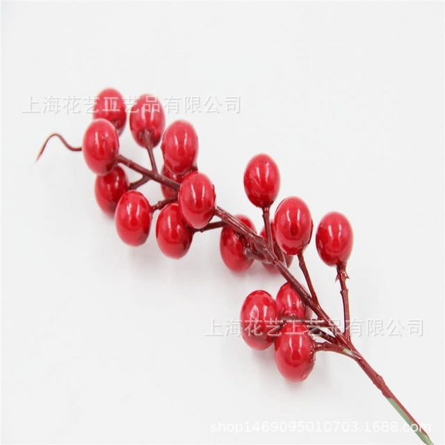 Accesorios para ramos navideños, copos de nieve, cuerda de cáñamo, ramo de frutos rojos, guirnalda DIY