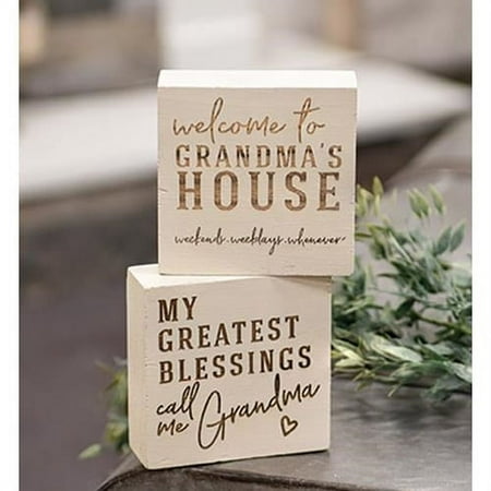 UPC: 0842756006949 | Grandma s House Engraved Block 2 asst
