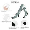 thumbnail image 5 of Lsque Penguin Pattern Sport Compression Socks for Men & Women 15-20 mmHg Knee High Nurse Pregnant Running Medical and Travel Athletic, 5 of 6