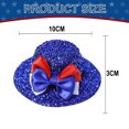 thumbnail image 2 of Sombrero decorativo para fiesta del Día de la Independencia, sombrero de fiesta con lentejuelas, recuerdo de fiesta del Día de la Independencia para niños, sombrero de fiesta, 2 of 7