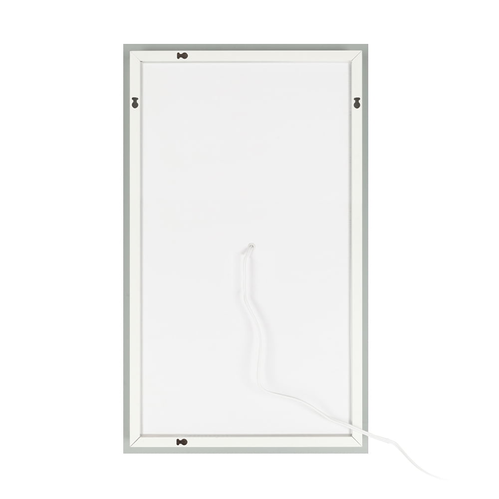 Lowestbest 40"x 24" LED Lighted Wall Mount Mirror, Wall Mounted Lighted Mirror, Touch LED Wall Mount Makeup Mirror, Bathroom Vanity Make Up Whole Backlit Mirror with Built-in Light Strip, Silver Lowestbest 40"x 24" LED Lighted Wall Mount Mirror, Wall Mounted Lighted Mirror, Touch LED Wall Mount Makeup Mirror, Bathroom Vanity Make Up Whole Backlit Mirror with Built-in Light Strip, Silver