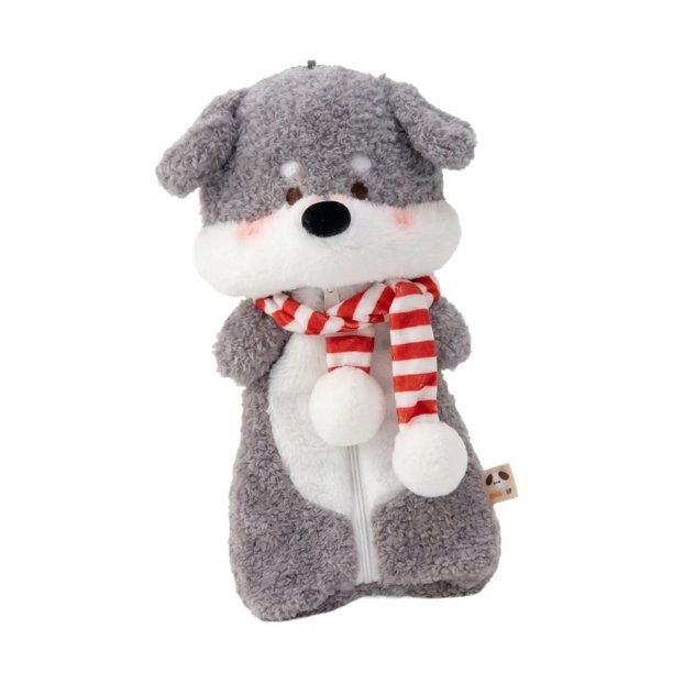 Estuche para lápices con forma de perro, bolsa de papelería con cierre de cremallera, artículos de papelería. Schnauzer