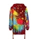 thumbnail image 5 of Abrigo con estampado de teñido de corbata para mujer a la moda, prendas de vestir, sudadera, chaqueta con capucha, abrigo, Tops Pompotops gfhjh12361, 5 of 6