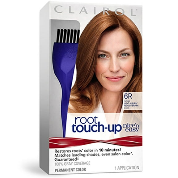 Clairol Nice 'n Easy Root Touch-Up Permanent Hair Color, 6R Light Auburn