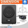thumbnail image 3 of Sistema de subwoofer amplificado Pyle PLBX8A 600W para coche, 3 of 9