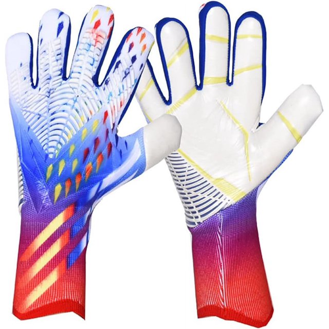 Goalkeeper Gloves Youth Football Gloves Professional Latex Football Gloves for Men with Finger Protection for Training Match TO