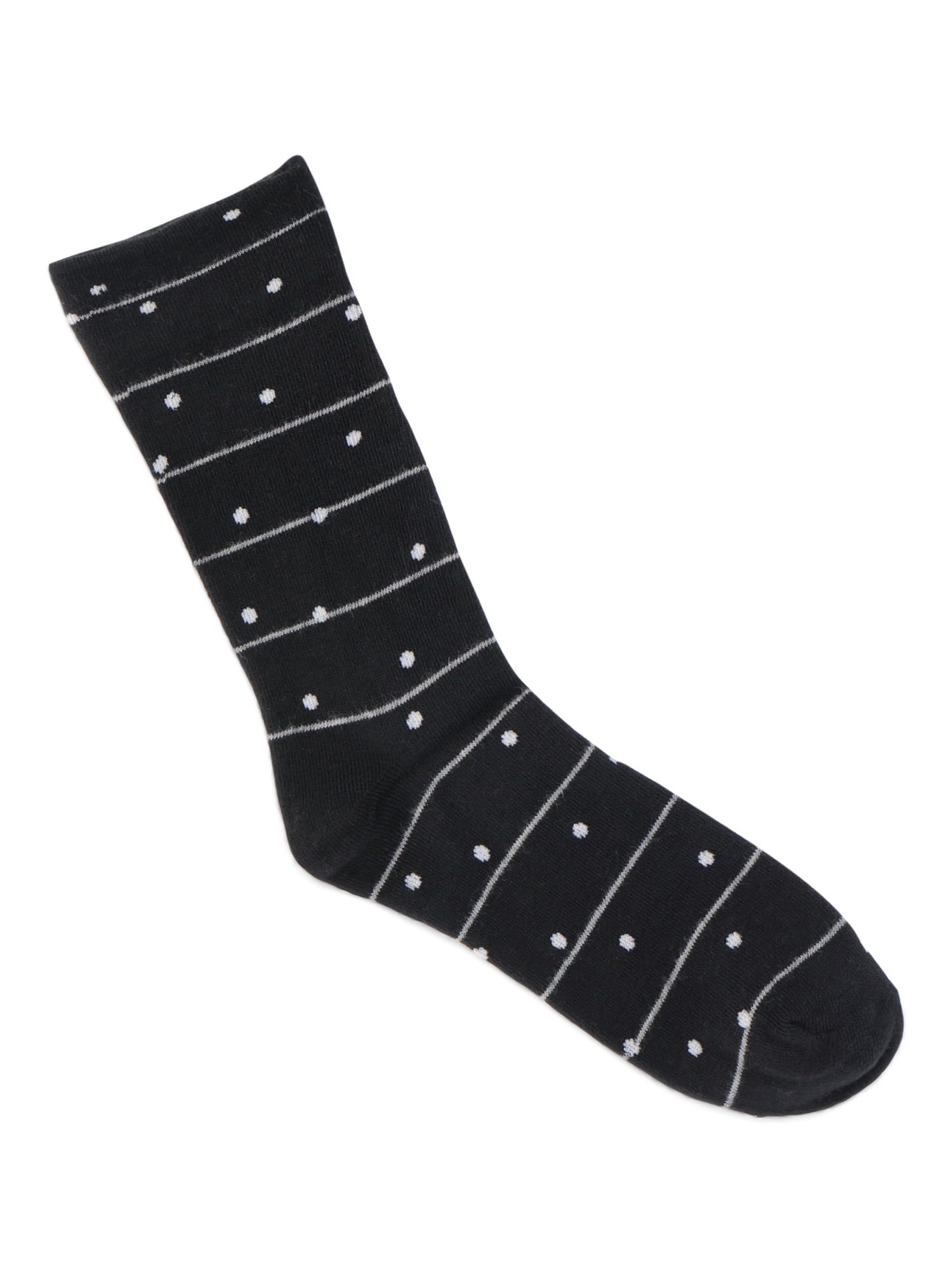 Joyspun Women's Essentials Crew Dress Socks, 6-Pack, Fits Shoe Sizes 4-10