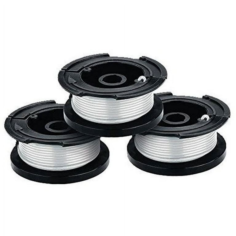 6-Pack Replace BLACK+DECKER AF-100-3ZP Lawn Mower Spool Line String Trimmer  White 30ft