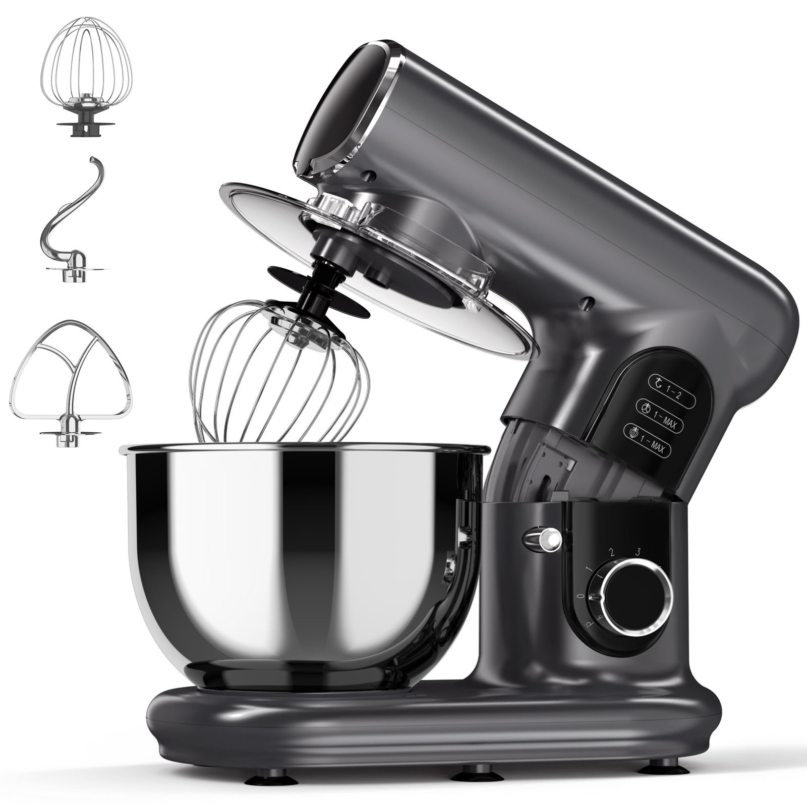 LINKChef 5.3 Qt 6-Speed Tilt-Head Stand Mixer