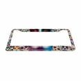 thumbnail image 2 of Sloboki Sugar Skull License Plate Frame Universal Aluminum Metal Car Tag Holders Cars Decor, 2 of 5