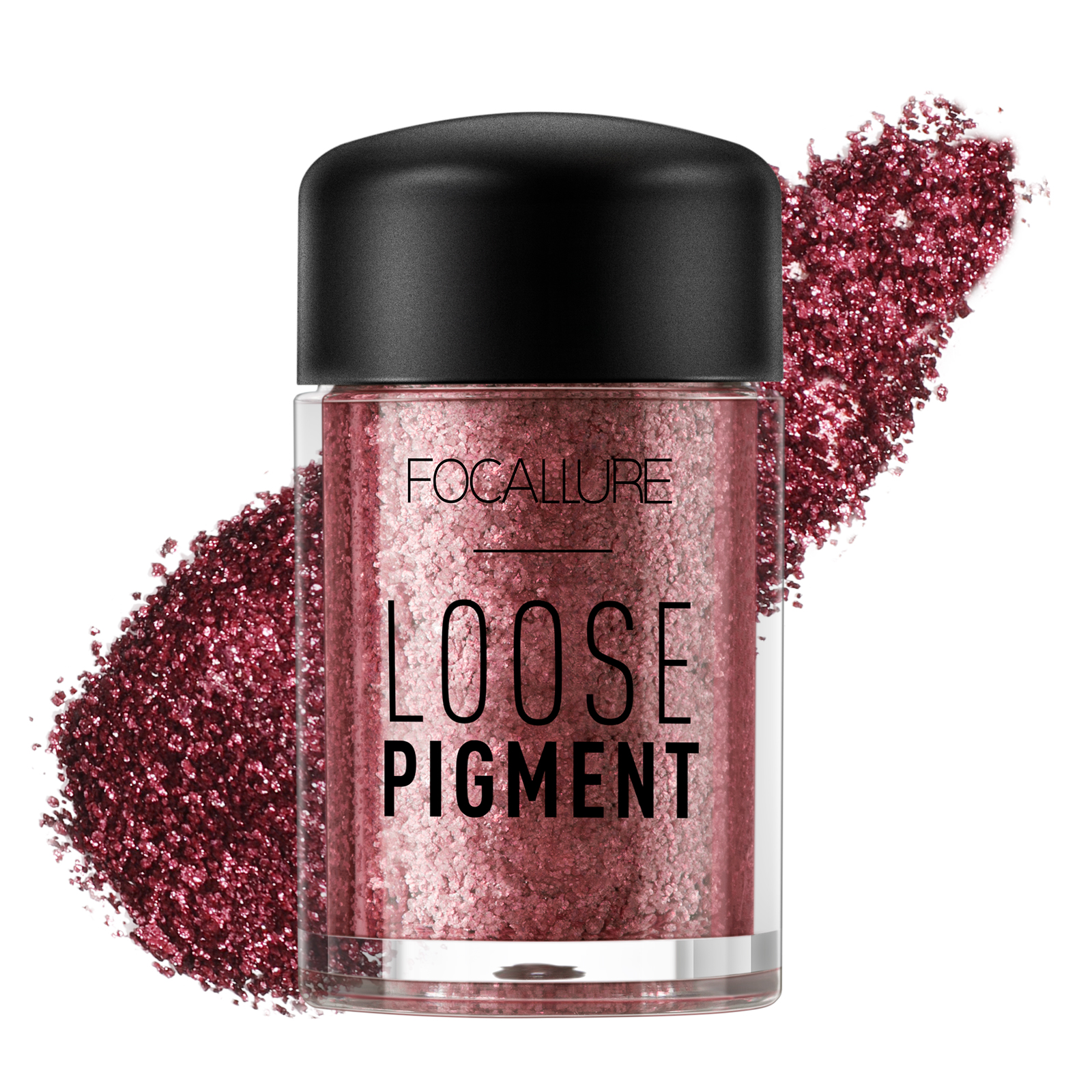 FOCALLURE Mineral Eyeshadow Pigment,Waterproof Lasting Glitter Eye shadow,FUCHSIA