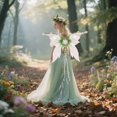 thumbnail image 4 of 4PCS/Set Fairy Wings for Women - Mother Nature Costume Woodland Elf Wings with Colorful Flowers Leaves and Vines for Adults Butterfly Wings for Renaissance Renfaire Fairy Costume Photoshoot, 4 of 8