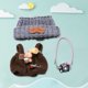 thumbnail image 1 of Conjunto de ropa para muñecas | Ajuste de 17 cm | Incluye cámara y sombrero | Material suave y duradero | Atuendos fáciles de poner y quitar | Lindos accesorios de moda | Detalles coleccionables |, 1 of 2