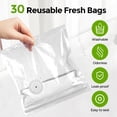 thumbnail image 5 of Cordless Handheld Vacuum Sealer Machine - Portable Food Sealer with Visible Water Tank for Dry & Moist Foods, Includes 30 Reusable BPA-Free Bags, One-Touch Compact Design for Sous Vide & Meal Prep, 5 of 8