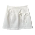 thumbnail image 1 of Falda de cadera para mujer, estilo urbano, para vacaciones, picnics Blanco l, 1 of 9