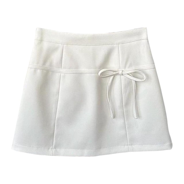 Falda de cadera para mujer, estilo urbano, para vacaciones, picnics Blanco l