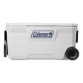thumbnail image 2 of Hielera Cooler Blanca 100QT 160 Latas Ruedas 94lts Coleman 316 Cooler 100QT, 2 of 7